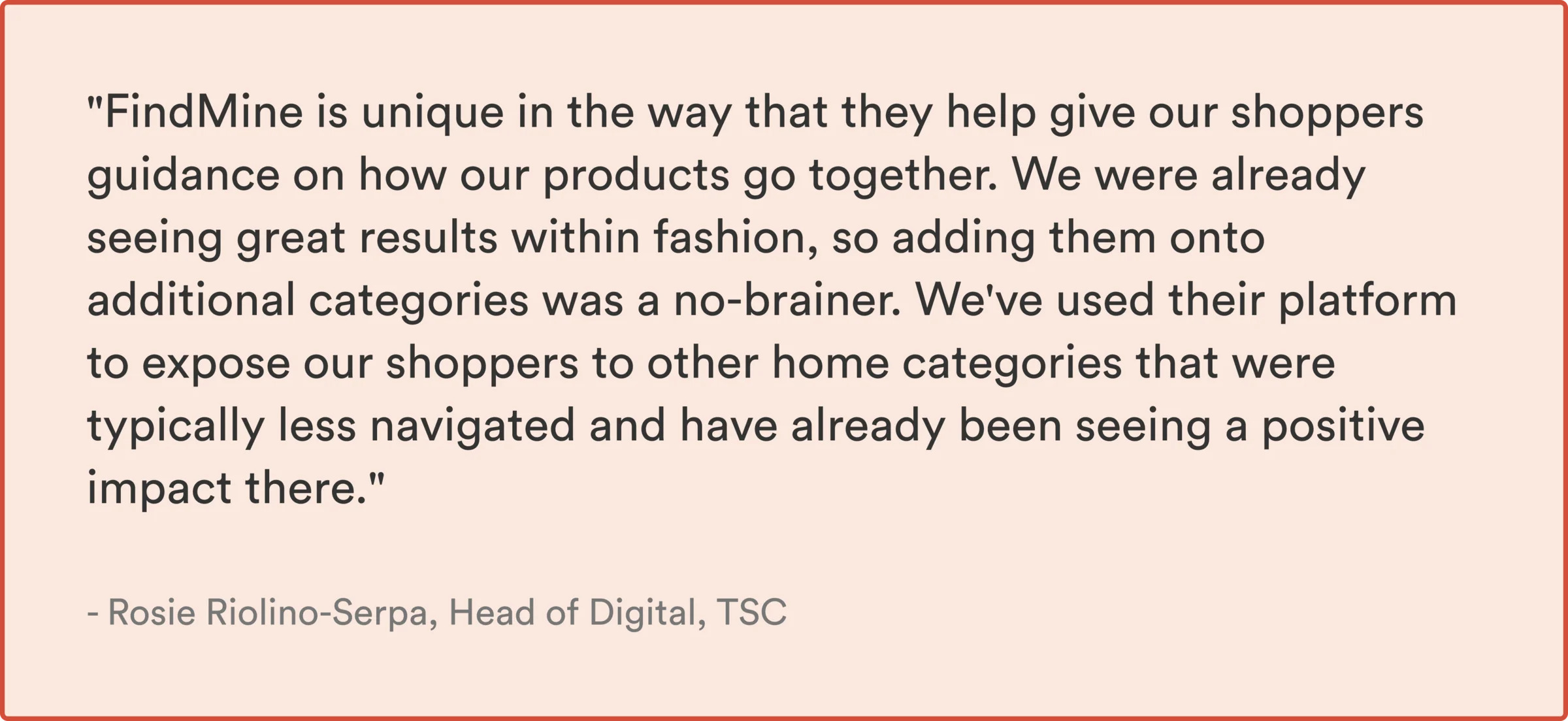 Quote from TSC